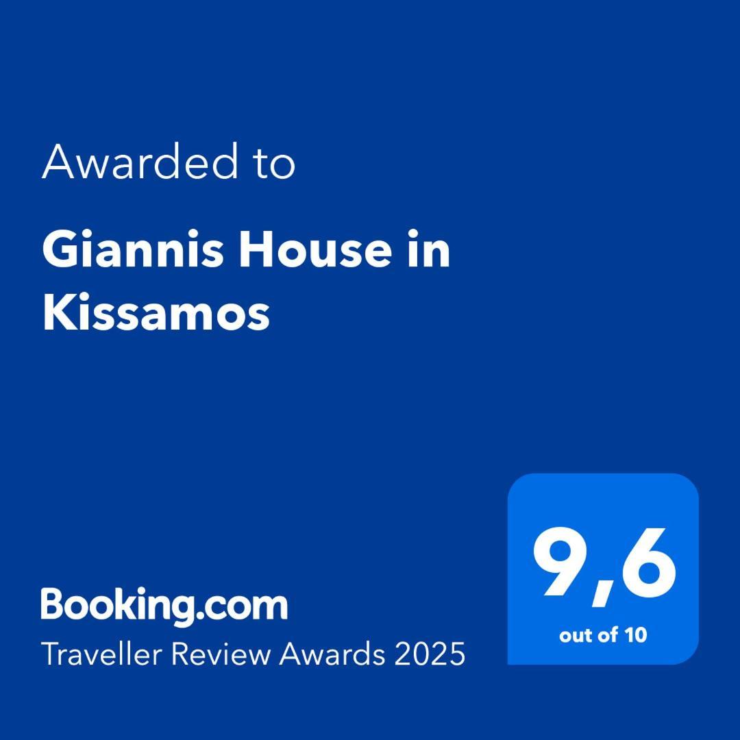 Apartament Giannis House In Kíssamos Zewnętrze zdjęcie